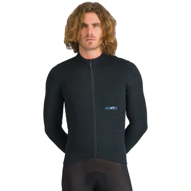 Sportful Supergiara Wool Langarmradtrikot Herren - 002 Schwarz Wochenendangebot