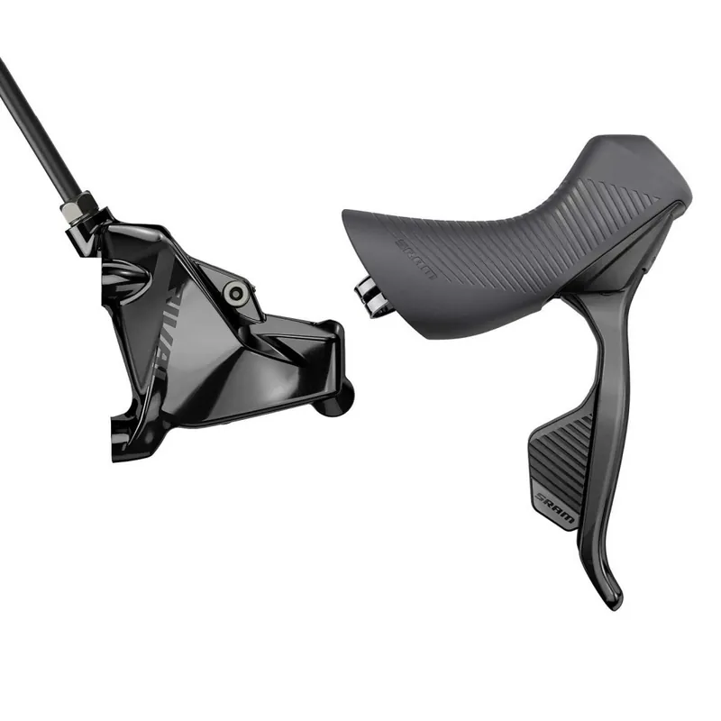 SRAM Rival eTap AXS HRD Brems-/Schalthebel + Hydraulische Scheibenbremse - Flat Mount - Moto - rechts vorn 2x12-fach - schwarz Neue Kollektion