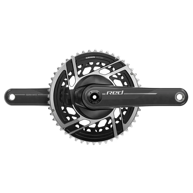SRAM RED Kurbelgarnitur 2x12-fach DUB E1 - 48/35 Zähne - Natural Carbon Saisonangebot