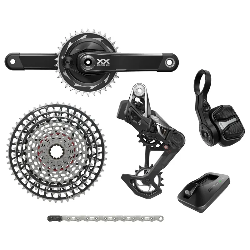 Geprüft SRAM XX SL Eagle Transmission Schaltgruppe - AXS T-Type D2 - mit Powermeter-Kurbelgarnitur
