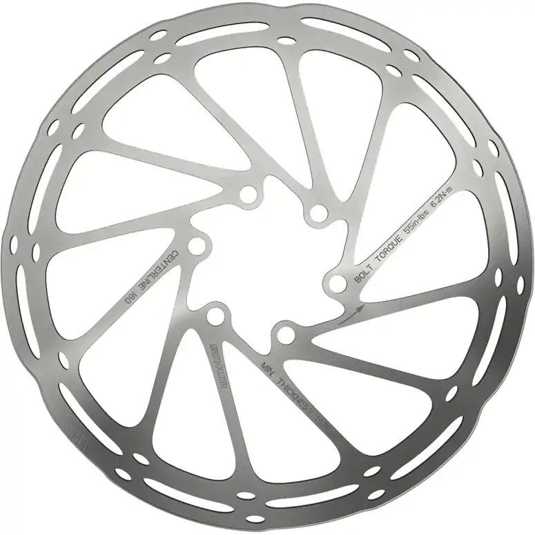 Bestpreis SRAM Centerline Round Edges Bremsscheibe - 6-Loch - Silber