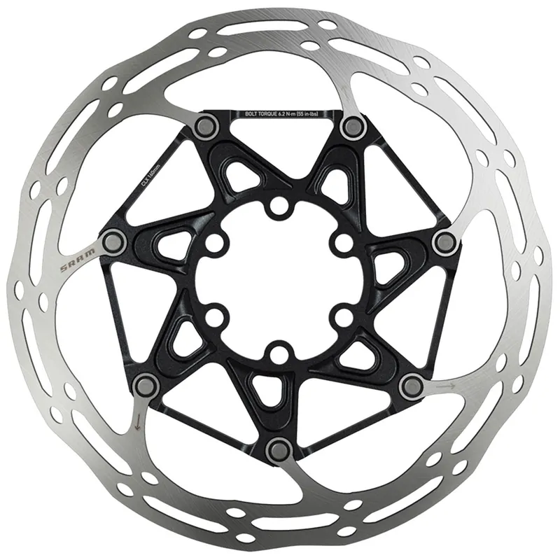 Schneller Versand SRAM Centerline X Rounded Edges Bremsscheibe - 6-Loch - Silber - Sonderangebot