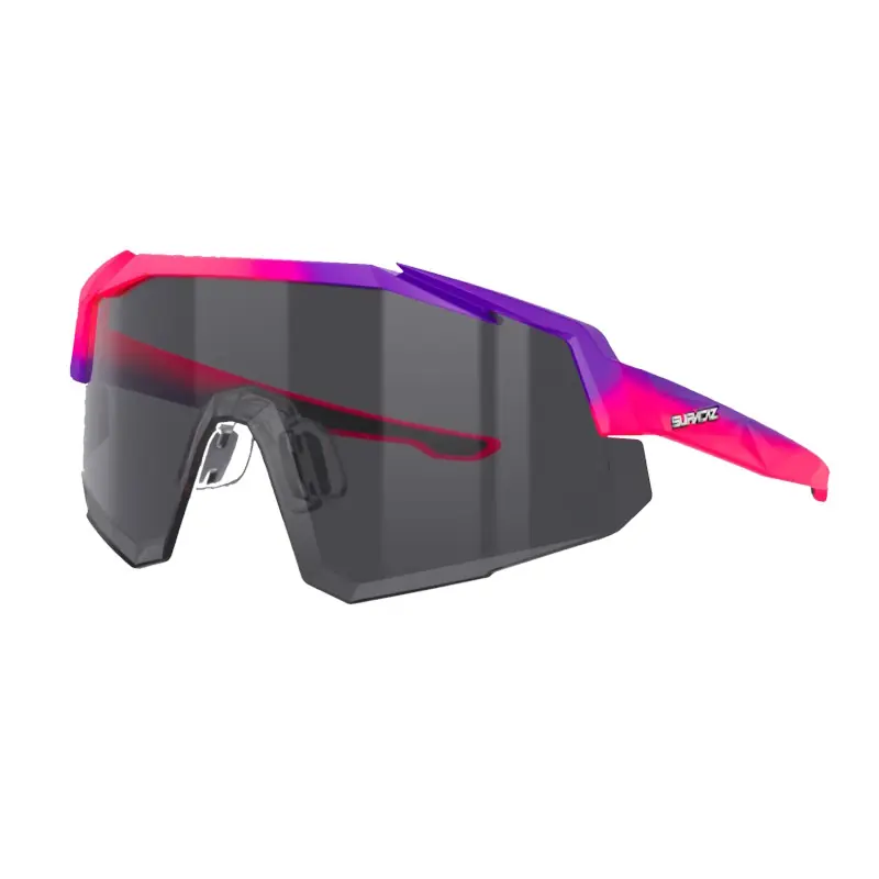 Supacaz Orbitron Photochromatik Brille - Neon Pink / Neon Purple Photochromatik Lazer Lens Versand Am Gleichen Tag