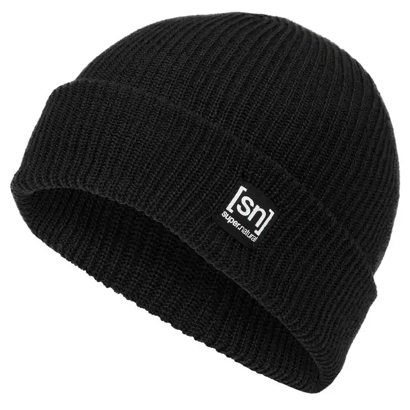 Direktkauf SUPER.NATURAL Merino Basic Mütze - Jet Black