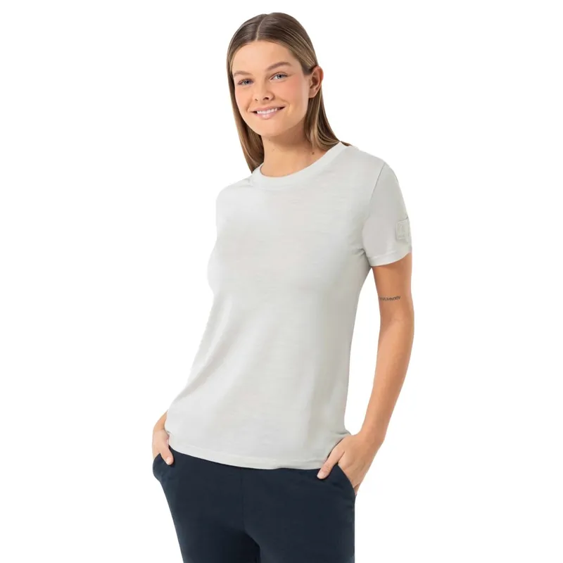 SUPER.NATURAL Casual Rib Bio J T-Shirt Damen - Fresh White Angebot