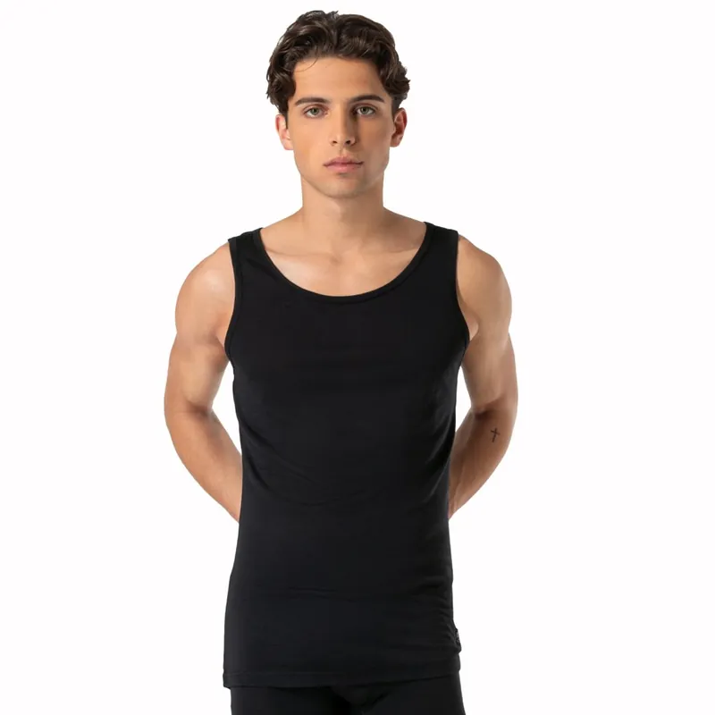 Neu Im Sortiment SUPER.NATURAL Sierra140 Unterhemd Herren - Jet Black