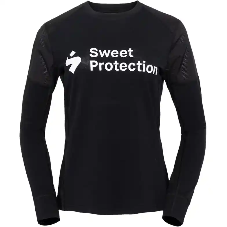 Solange Der Vorrat Reicht SWEET Protection Hunter Merino Hybrid Langarmtrikot Damen - Schwarz