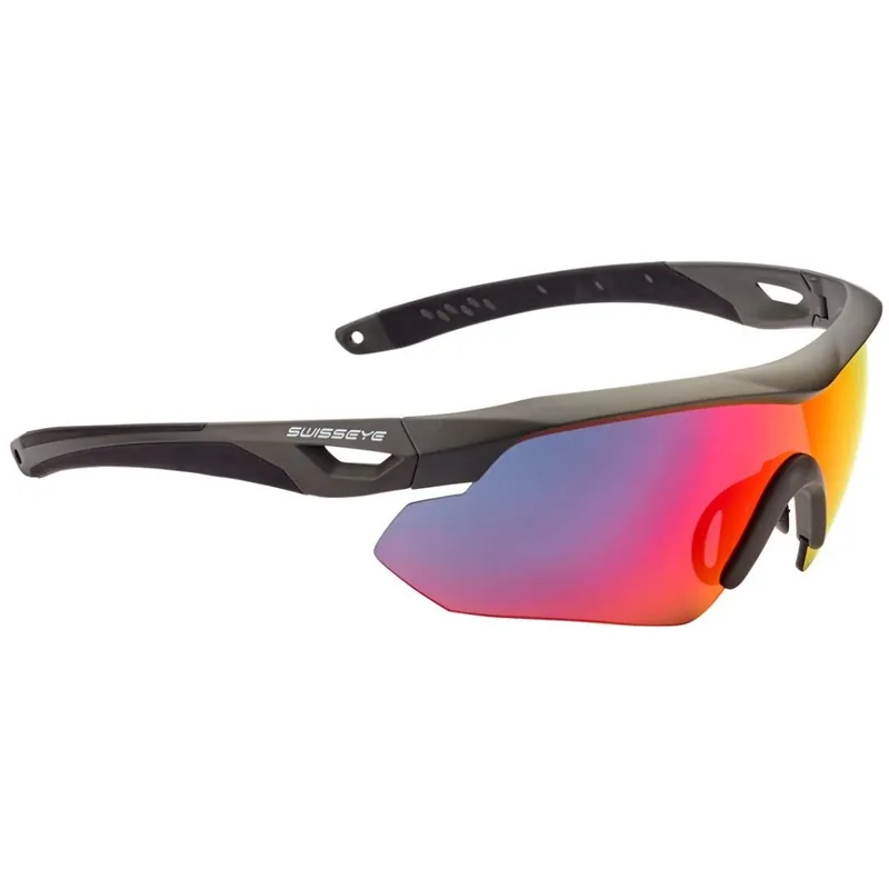 Swiss Eye Nighthawk RX Brille - Dark Grey Matt/Black - Smoke BR Revo Orange Clear 12983RX Versand Am Gleichen Tag