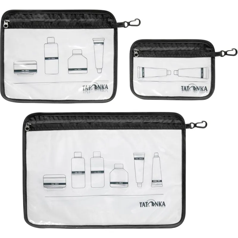 Tatonka Zip Flight Bag Set Flugzeug-Beutel (3 Stück) - schwarz Günstig