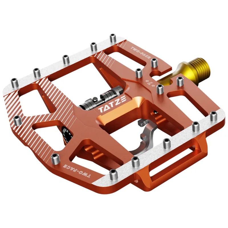 Tatze TWO-FACE² TI Kombi-Pedale - orange Jetzt Kaufen