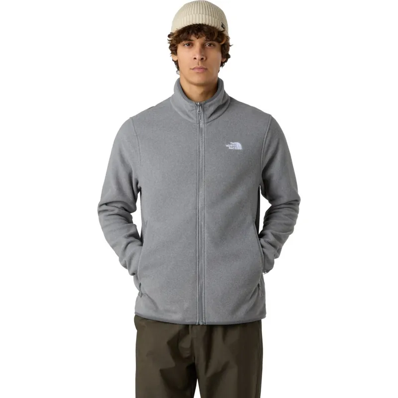 The North Face Glacier Fleecejacke für Herren - TNF Mid Grey Heather Sonderangebot