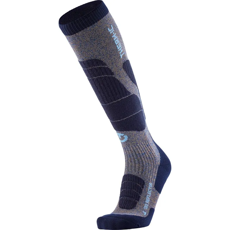 Preiswert therm-ic Ski Merino Reflector Men Socken - Blau/Gold