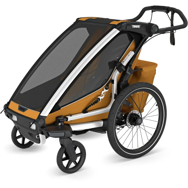 Ausverkauf Thule Chariot Sport 2 Single - Fahrradanhänger für 1 Kind - natural gold