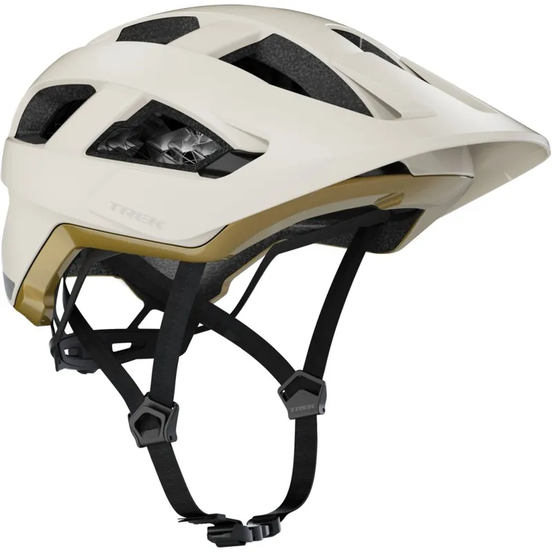Trek Quantum WaveCel MTB-Helm - Era White/Old Style Gold Abverkauf