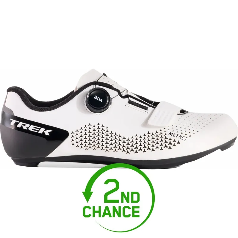 Trek Circuit Rennradschuhe - Weiß/Schwarz - B-Ware Neu