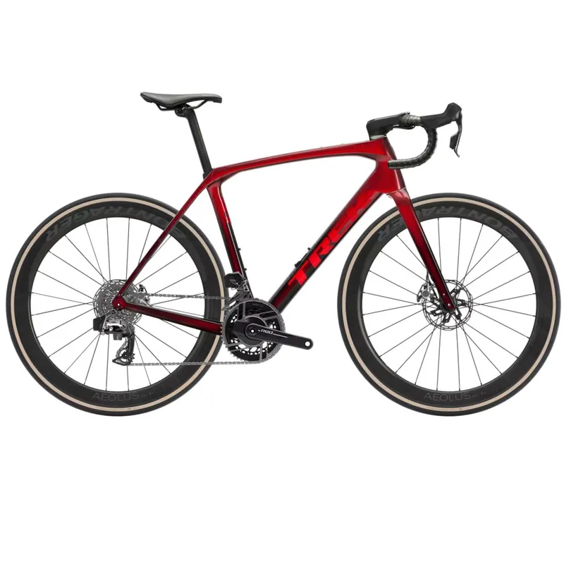 Trek DOMANE SLR 9 AXS Gen 4 - Carbon Rennrad - 2026 - Metallic Red Smoke to Red Carbon Smoke Expressversand