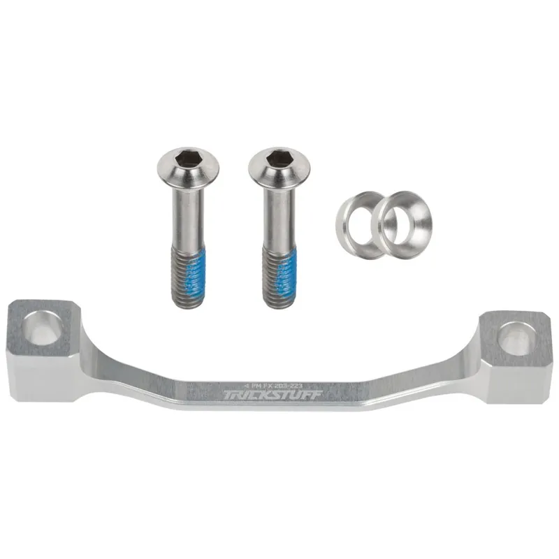 Günstig Trickstuff Bremssatteladapter - Postmount FOX 40 203-223mm - silber