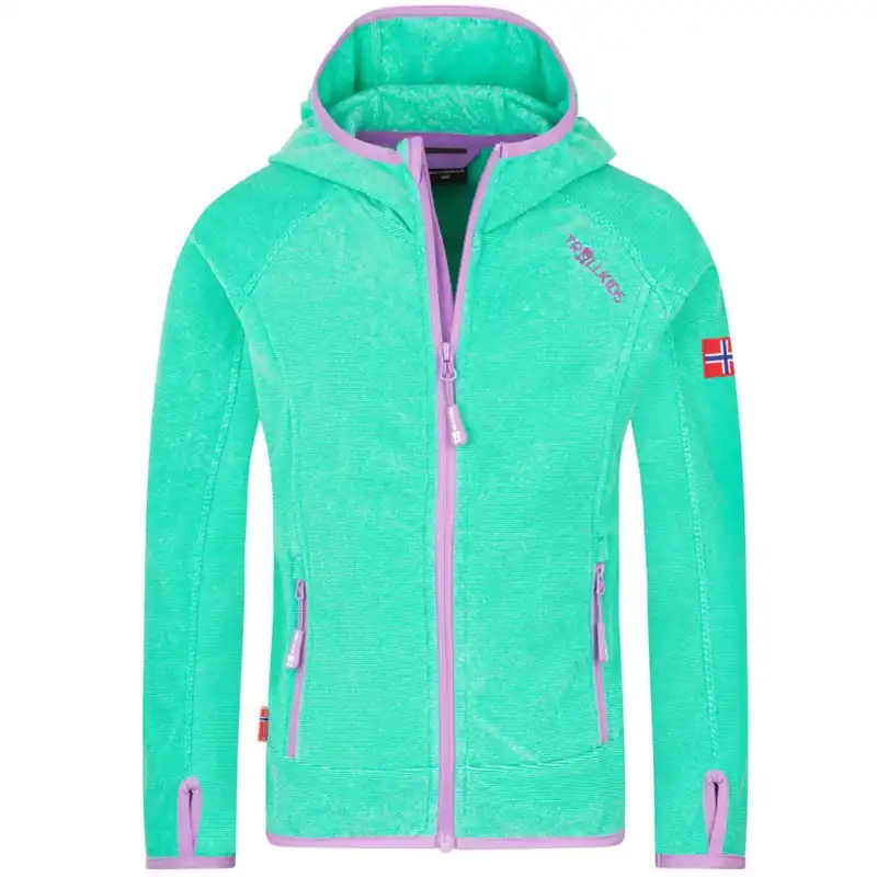 Must-Have Trollkids Sandefjord Jacke Mädchen - Aquamarine/Violet Sorbet