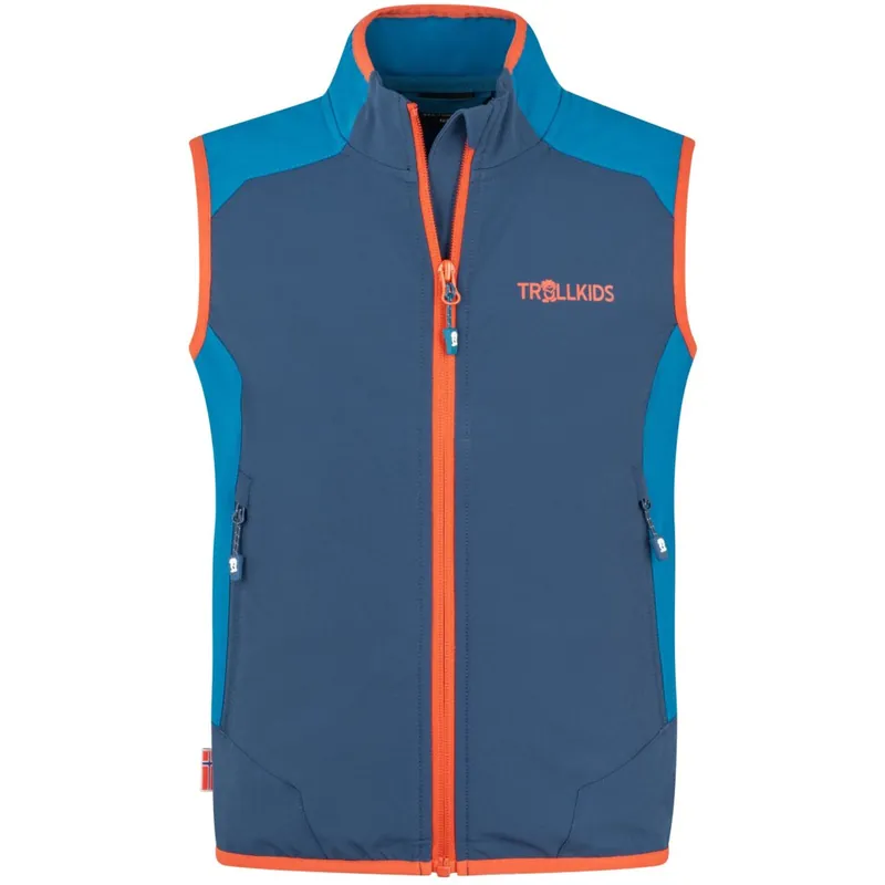 Trollkids Balestrand Weste Kinder - Mystic Blue/Summernight Blue Markenprodukt