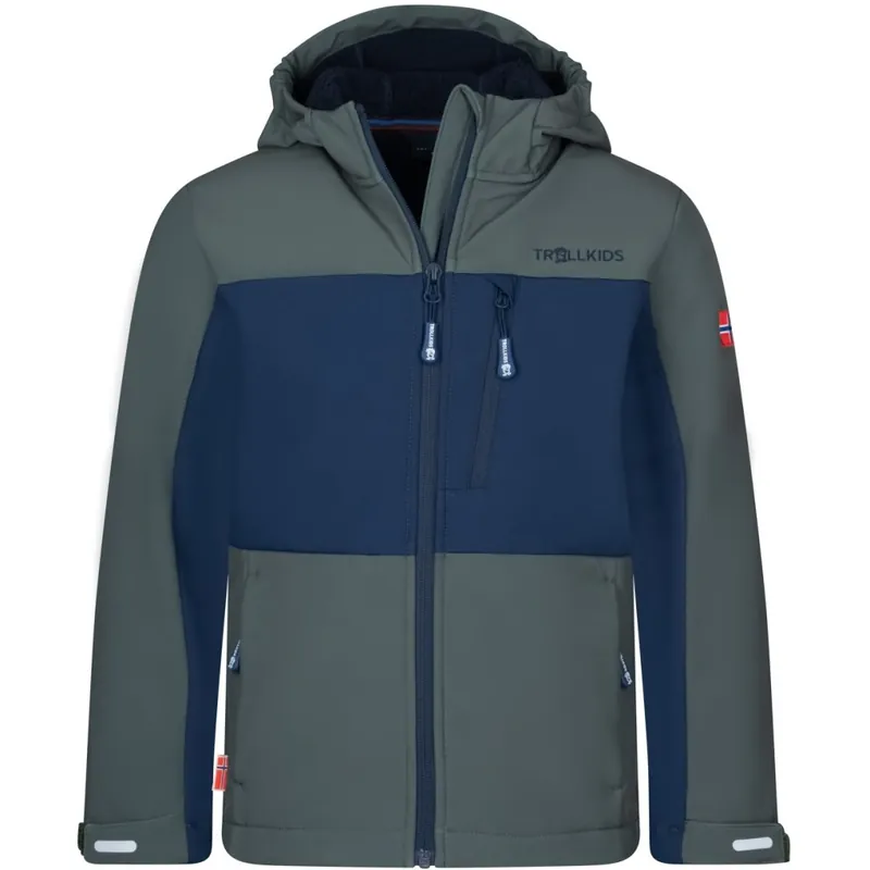 Trollkids Bergsfjord Jacke Kinder - Ivy/Navy Markenware