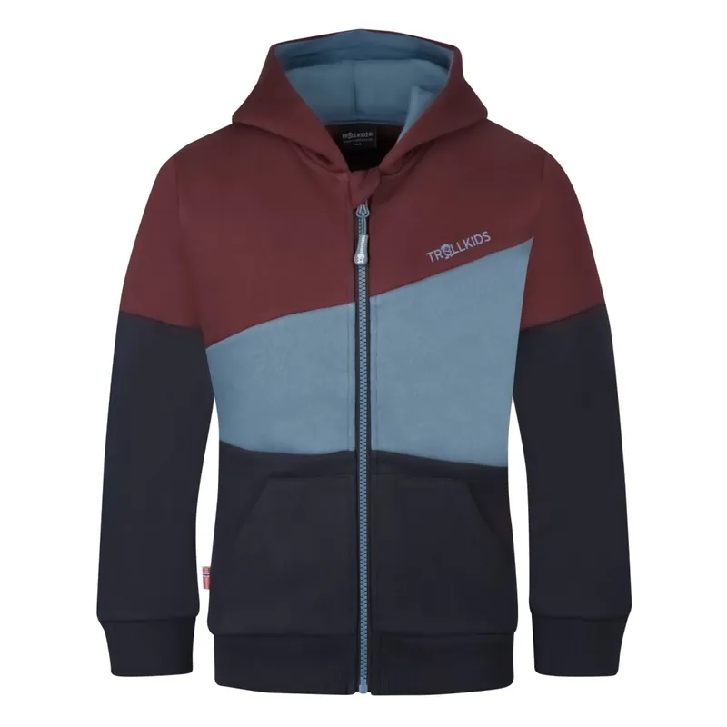Top-Seller Trollkids Alesund Sweatjacke Kinder - Chestnut/Cteel Blue/Schwarz