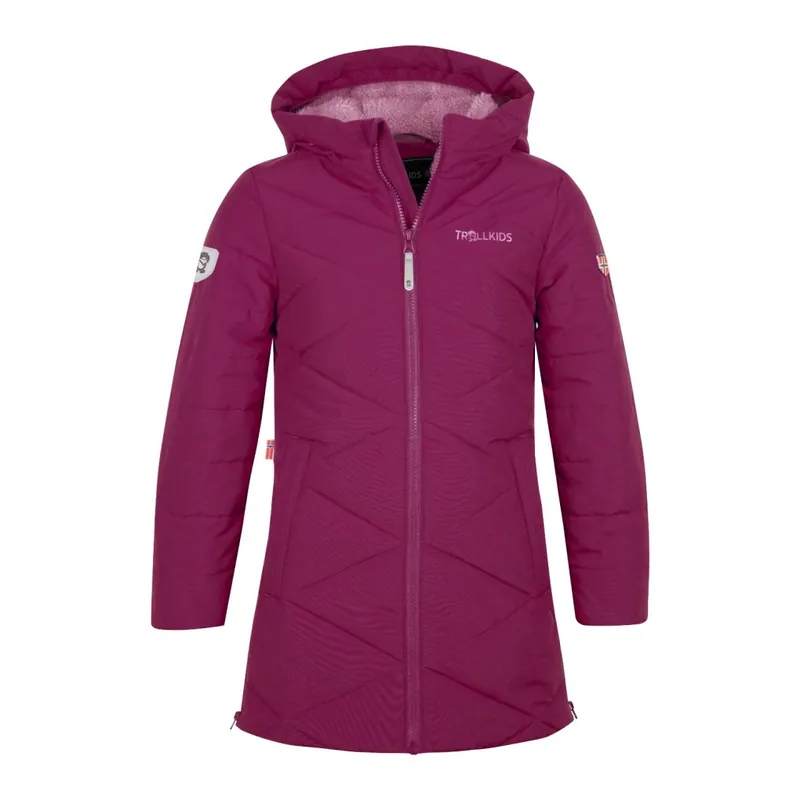 Trollkids Bergen Isolierter Mantel Mädchen - Plum/Mauve Begrenztes Angebot