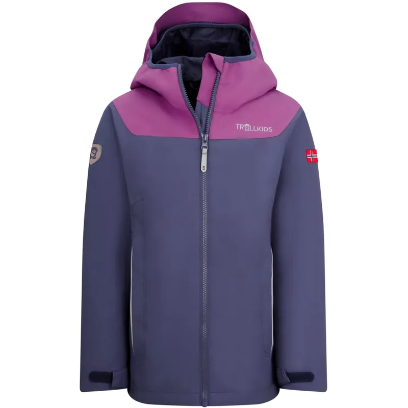 Letzte Chance Trollkids Bergen Jacke Mädchen - Violet Blue/Mallow Pink