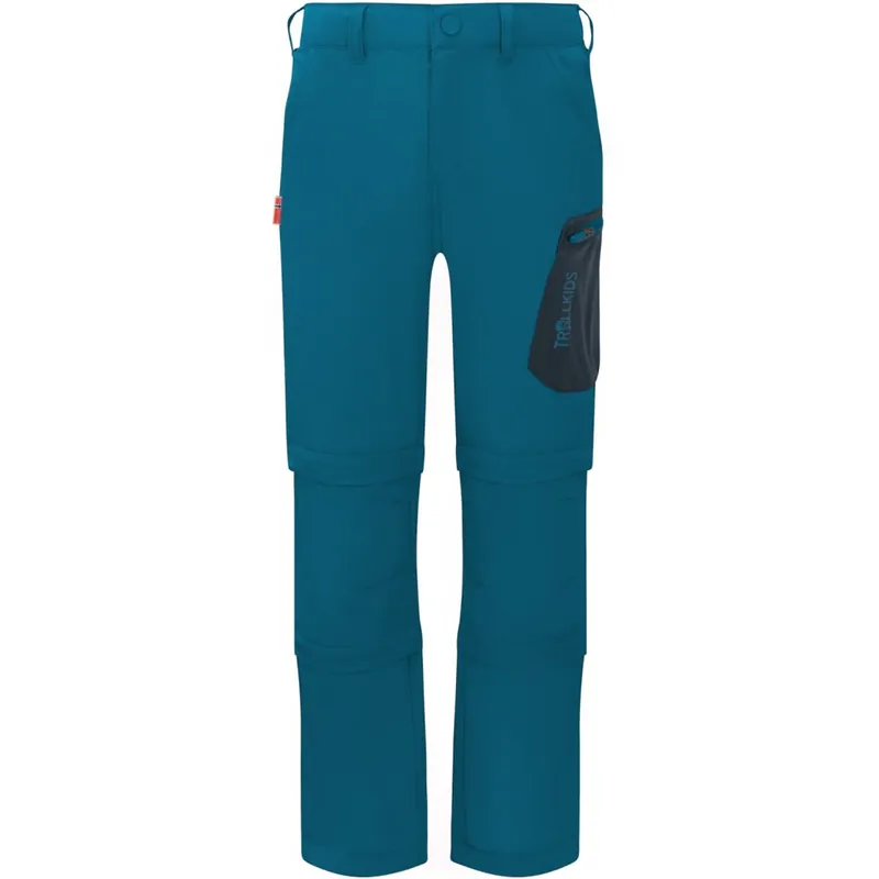 Schnäppchen Trollkids Preikestolen Doppel-Zip-Off Hose Kinder - atlantic blue/dark navy
