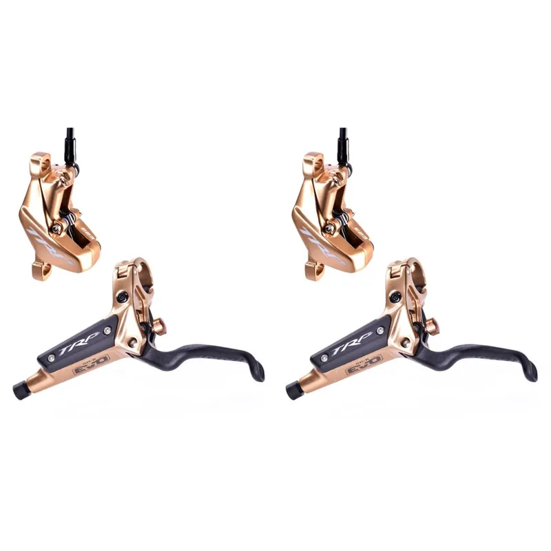 TRP DH-R EVO HD-M846 Hydraulische Scheibenbremse - Set (Vorn + Hinten) gold Meistverkauft