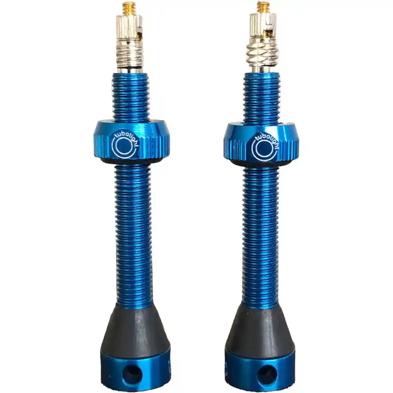 Tubolight Tubeless Ventil Set - 50mm (Paar) - blau Neue Ware