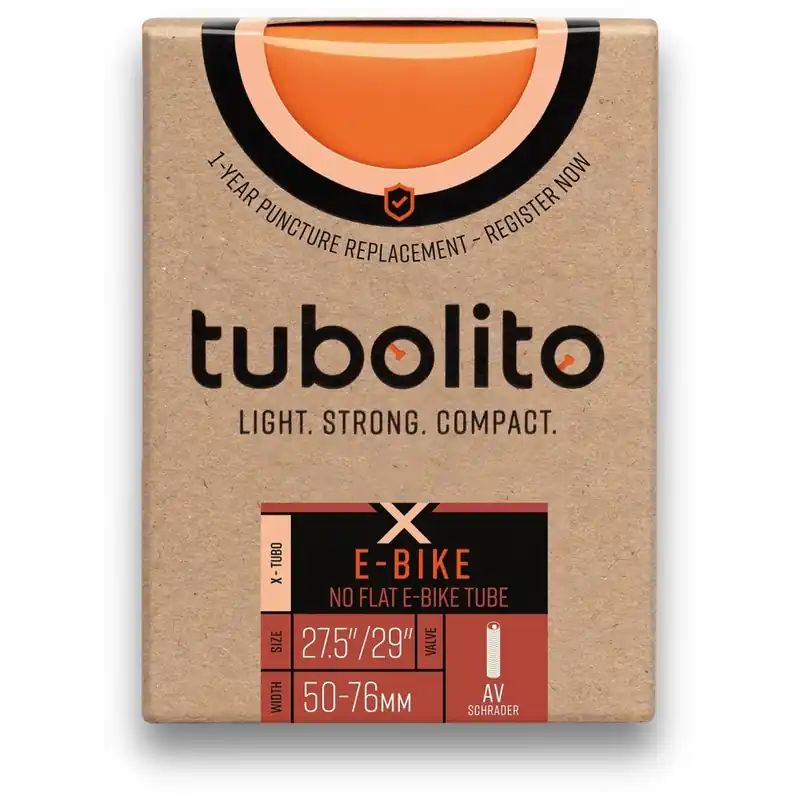 Begrenztes Angebot Tubolito TPU E-Bike Schlauch - 27.5"/29" X-Tubo 50-76mm - Schrader-Ventil 40mm