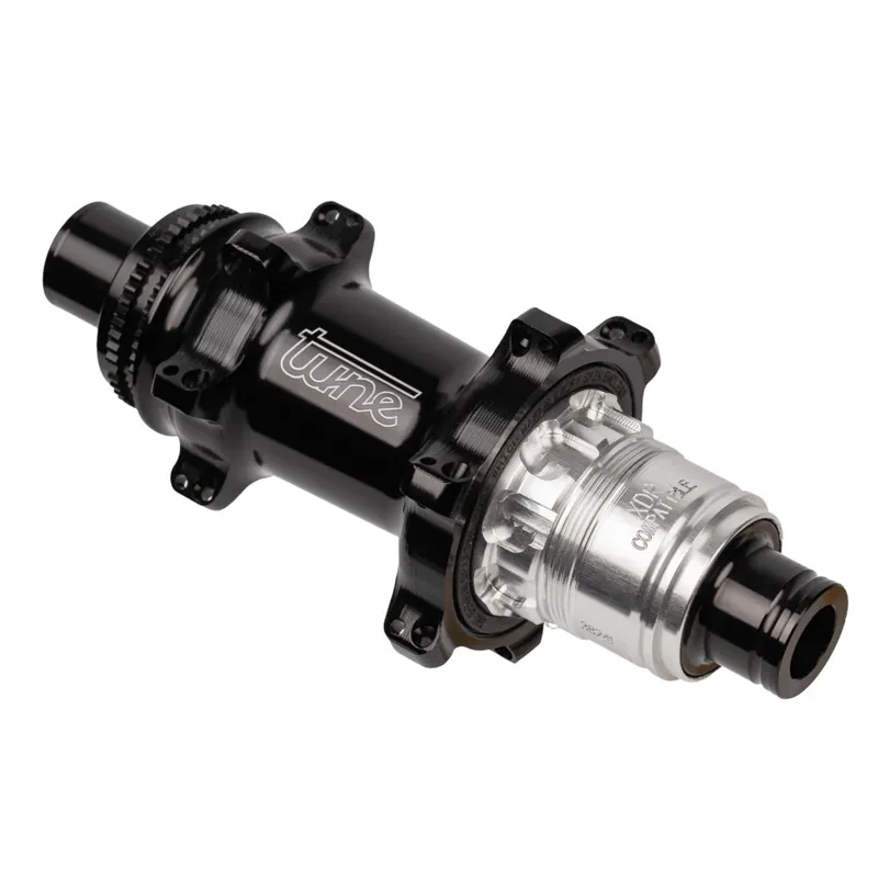 Top-Seller Tune Nano CL Hinterradnabe - Standard Lager Centerlock 12x142mm - 24-Loch - XD/XDR - schwarz