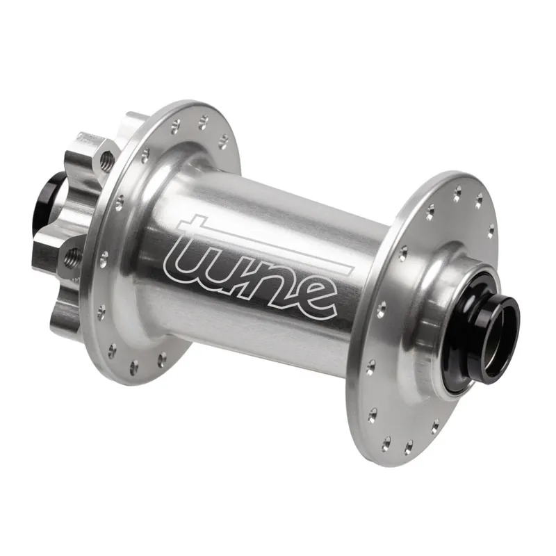 Tune Micro Boost Vorderradnabe - Standard Lager 6-Loch 15x110mm - 32-Loch - silber Sale