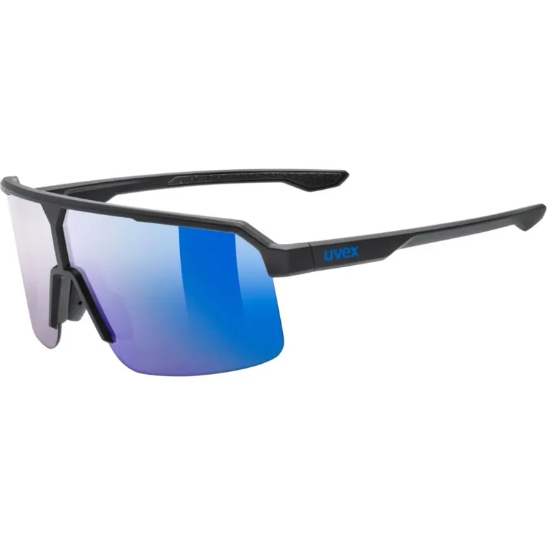 Uvex ramp Fahrrad-Brille - black matt/mirror blue Online Kaufen
