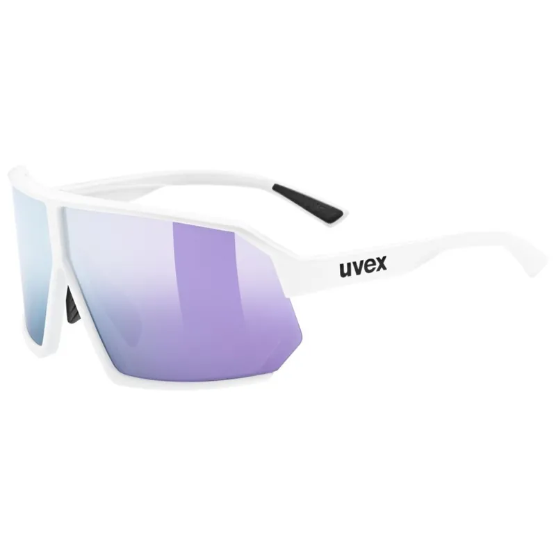 Uvex sportstyle 237 Brille - white matt/mirror lavender Neu Im Sortiment