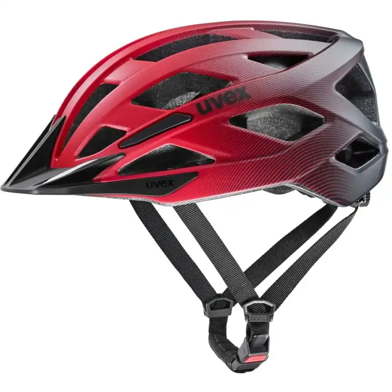 Neu Im Sortiment Uvex i-vo 2 Fahrradhelm - red-black matt