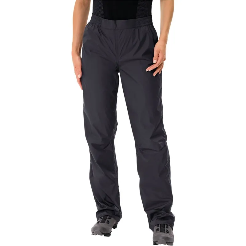 Bestpreis Vaude Drop II Regenhose Damen - Kurz - schwarz/schwarz