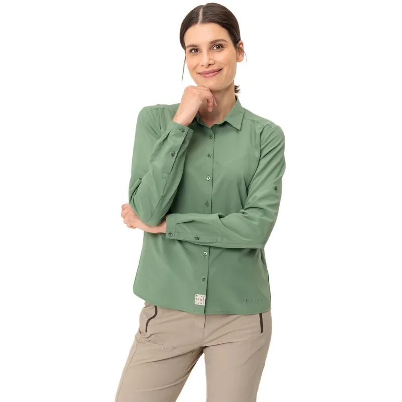 Nur Für Kurze Zeit Vaude Rosemoor IV Langarmshirt Damen - willow green