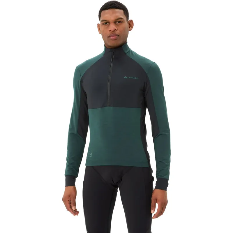 Vaude Kuro Halfzip Langarmtrikot Herren - deep pond Rabatt