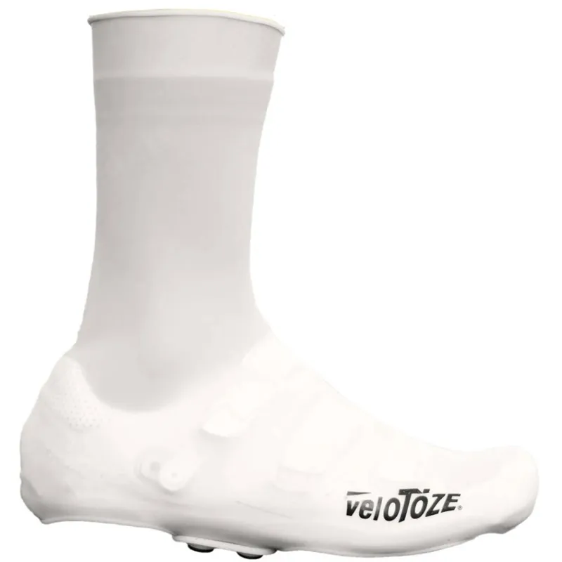veloToze Silicone Snap Hohe Überschuhe mit Druckknöpfen - Weiß Top-Preis