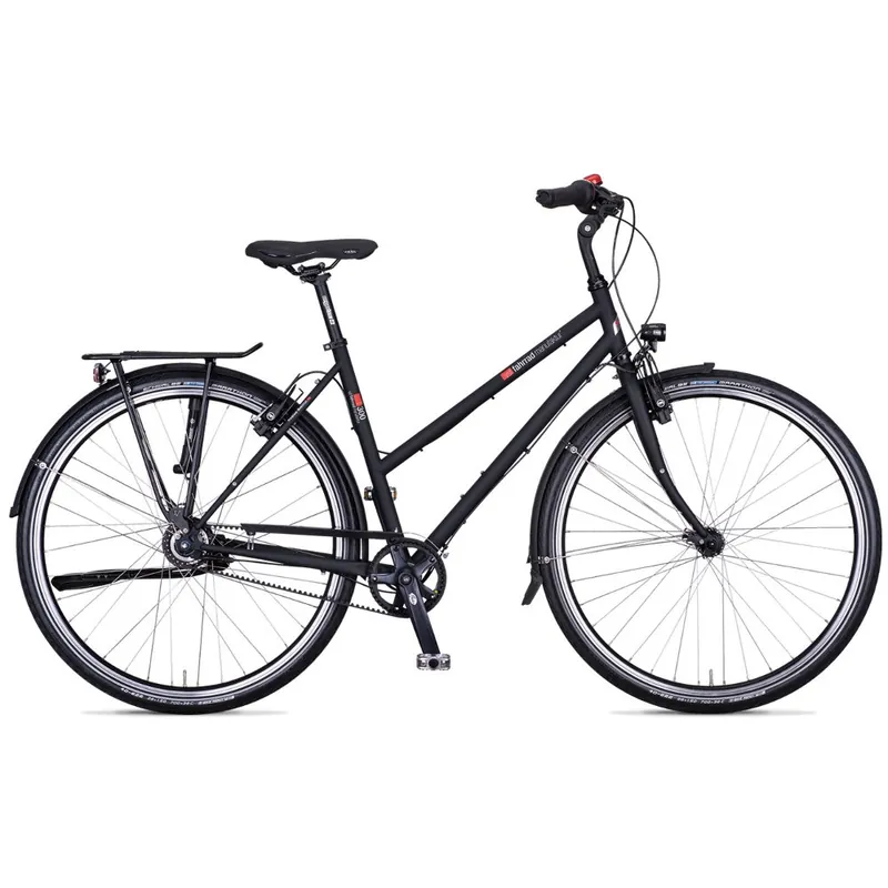 Jetzt Kaufen vsf fahrradmanufaktur T-300 Alfine - Damen Stadtrad mit Riemenantrieb - 2026 - ebony matt