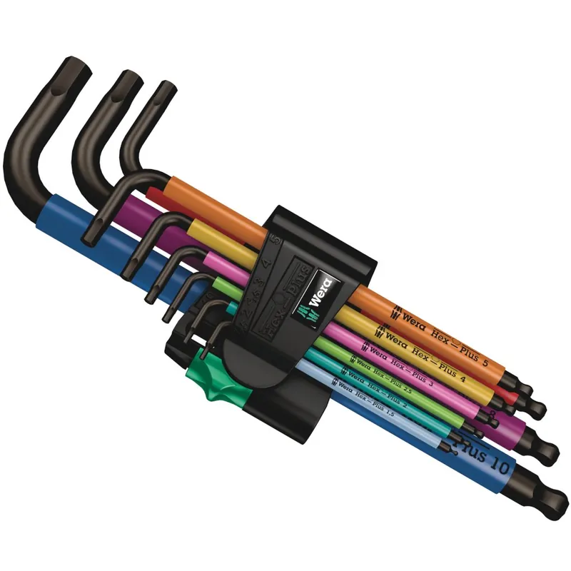 Preiswert Wera 950/9 Hex-Plus Multicolour 1 - Winkelschlüsselsatz Innensechskant - 9 Teile