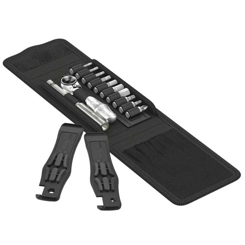 Neu Wera Bicycle Set 1 - Werkzeugset mit Reifenhebern - 14 Teile