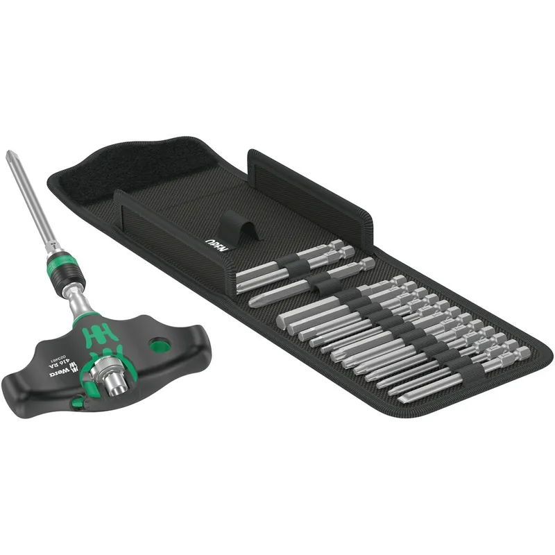 Solange Der Vorrat Reicht Wera Kraftform Kompakt 400 RA Set 1 - Quergriff-Handhalter Bit-Set - 17 Teile