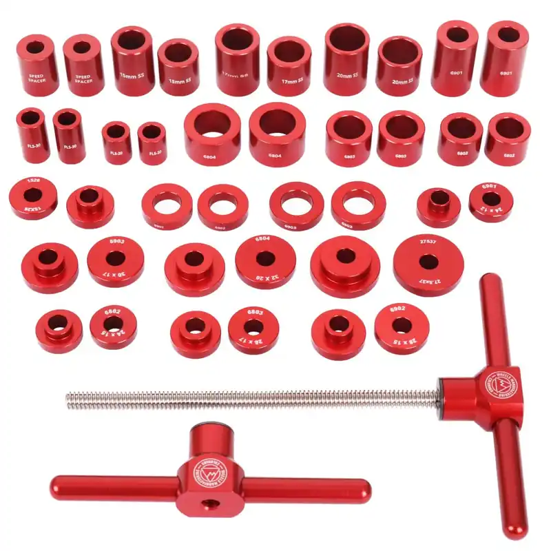 Meistverkauft Wheels Manufacturing Press Kit Pro - Einpresswerkzeug Set für Gedichtete Nabenlager (TA) - BP0001