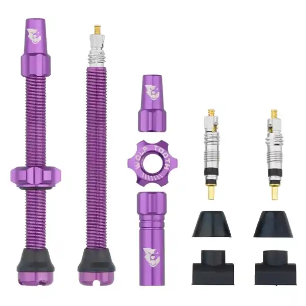 Bestpreis Wolf Tooth Tubeless Ventil Kit - 60mm - lila