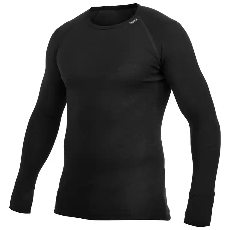 Woolpower Crewneck LITE Langarm-Unterhemd Unisex - schwarz Kracherpreis