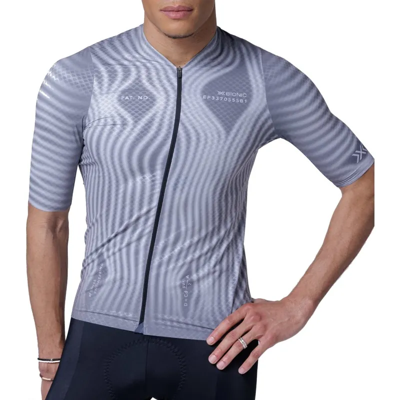 Echt X-Bionic Corefusion Ultimate Aero Radtrikot Herren - windmap/seal grey