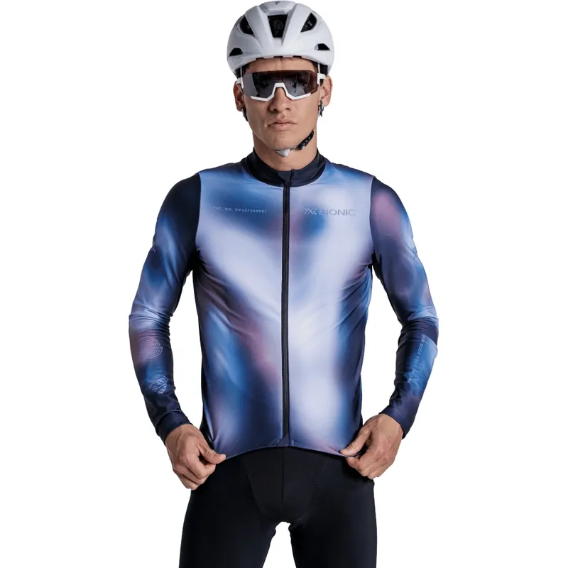 X-Bionic Corefusion Ride Langarm-Radtrikot Herren - chrome Beliebt
