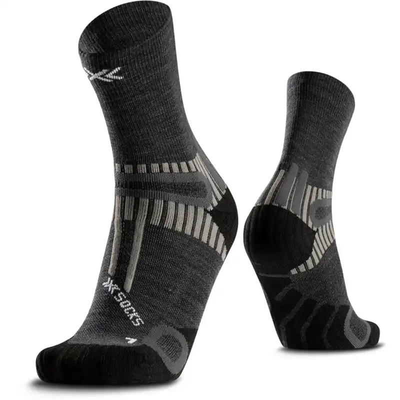 X-Socks Hike Perform Merino Ankle Wandersocken - heather grey Nur Für Kurze Zeit